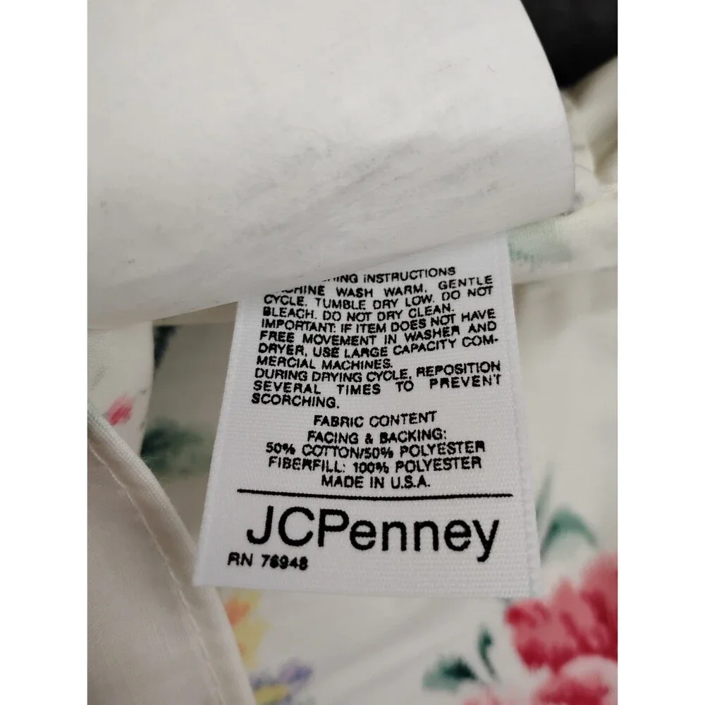 3 Elizabeth Gray Standard Pillow Sham Summer Dream Pattern Floral w Piping Trim